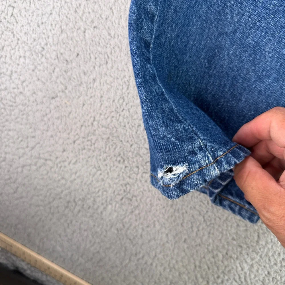 Levi's 517 Jeans Mens 32x34 Blue Orange Tab Vintage 80s Made in USA Bootcut